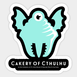 Cakery of Cthulhu - Mint Sticker